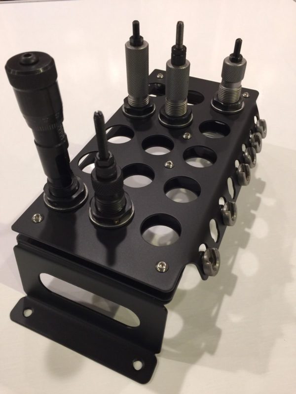 Lock N Load (Hornady) Die Rack with Shellholder (For 7/8″ dies equipped ...